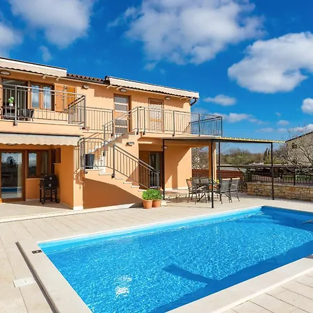 Ana For 12 Persons With Private Saltwater Pool 别墅 Juršići